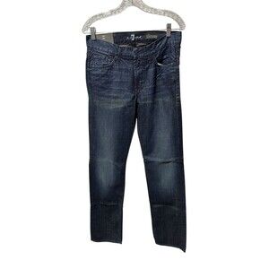 7 For All Mankind Jeans Men’s Blue Slimmy Denim Slim Straight Leg . NWT Size 29